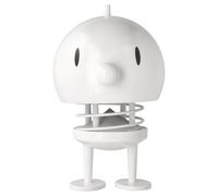 Hoptimist - Soft Bumble Haut Parleur - Figurine - Design Nordique - Décoration Scandinave - 15 x 15 x 23 cm - XL - Blanc Doux