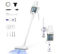 HOPVISION Aspirateur, Aspirateur Balai avec Fil Puissant 20Kpa 600W, Aspirateur sans Sac 3 en 1 avec Double Réservoir à Poussière de 800 ML, Léger Portable pour Maison Tapis Sol Dur