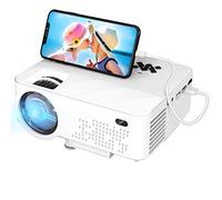 HOPVISION Mini vidéoprojecteur - 7500 lumens, 1080p Full HD, LCD, Home cinéma, extérieur, USB & HDMI, Portable, écran 240", Lampe de 60 000 h