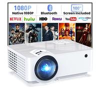 Hopvision Videoprojecteur, 9500Lumen Projecteur 4K Home Cinema, Mini Projecteur Portable Bluetooth 5.1, Retroprojecteur Compatible avec Hdmi/Usb/Av/Smartphone/Pad/PS5/Laptop