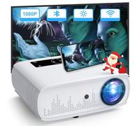 HOPVISION Videoprojecteur, Natif 1080P Projecteur 15000 Lumens Full HD Home Cinema Videoprojecteur 4K, Projecteur avec Bluetooth WLAN Compatible avec TV Stick,HDMI,USB,iOS/Android