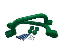HOQ 1 paire de poignées d'appui de qualité supérieure - 2 poignées en plastique de qualité supérieure - 240 x 75 mm - Pour maisons sur pilotis, lits mezzanines, maisons de jeu et tours de jeu - Vert