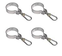 HOQ Lot de 4 crochets de balançoire pour balançoire en bois rond 10 cm/100 mm