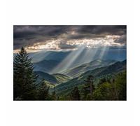 HOQIU Tableau decoration murale Ruisseau Forestse enchanté tableaux, posters et arts décoratifs, tableau Cuisine Bureau decoration murale salon.(Multicolore)-30x40cm Sans cadre