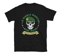 Hoqwalk Mod.11 Legion Etrangere Parachutiste Régiment des Etrangères France T-Shirt Legio Patria Nostra, Noir , 3XL