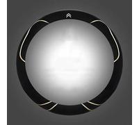 HOQWELCA Auto Couvre Volant pour Citroen C4 Coupe 2004-2008, Housse de Volant Caches de Volant en Peluche Souple Protege Volant pour Automne Hiver Voiture Interieur Accessoires,O-F