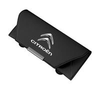 HOQWELCA Étui à Lunettes de Voiture pour Citroen e-C4 Hatchback 2020-2023, Porte Lunettes Pare Soleil Cuir Organisateur Support Lunettes de Visière Magnétique Boîte de Lunettes Boîte de Rangement