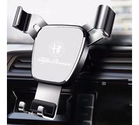 HOQWELCA Support Telephone Voiture pour Alfa Romeo Spider 2006-2010, Porte Téléphone Voiture Grille Aération Réglable Rotation 360° Un Bouton de Libération Socles Téléphone Portable Automobile,A