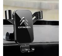 HOQWELCA Support Telephone Voiture pour Citroen C4 Hatchback 2008-2010, Porte Téléphone Voiture Grille Aération Réglable Rotation 360° Un Bouton de Libération Socles Téléphone Portable Automobile,B