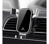 HOQWELCA Support Telephone Voiture pour Peugeot 107 3-Door 2008-2012, Porte Téléphone Voiture Grille Aération Réglable Rotation 360° Un Bouton de Libération Socles Téléphone Portable Automobile,C