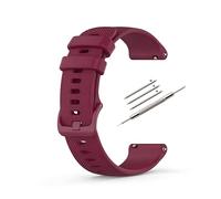 HORACE Bracelet de Montre Silicone 20mm 22mm - Souple, Respirant, Dégagement Rapide, Boucle Ton-sur-Ton - Unisexe - Compatible avec Garmin et montres connectées (Bordeau, 20, Millimètres)