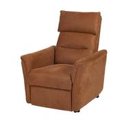 Fauteuil Relax Electrique Releveur Tissu Cognac - HORACE -