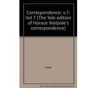 Horace Walpoles Correspondence With Madame Du Deffand V 7 Pt5