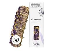 Horae - Bâton de Fumigation Relaxation - Encens Naturel à brûler thym, armoise, Fleurs de Mauve - Alternative à la Sauge Blanche et palo Santo - Plantes biologiques