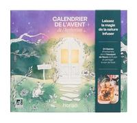 Horae - Calendrier de l'Avent tisane infusion bio 2025-24 tisanes dont 1 bouquet à infuser à partager - Infusions bien-être, florales et de saison produites en France - Idée cadeau de Noël