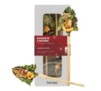 Horae - Coffret infusions - Tisanes bio - Idée cadeau - 2 Bouquets à infuser - Fleurs de Noël en forme de sapin