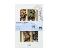 Horae - Coffret infusions - Tisanes bio - Idée cadeau - 4 bouquets à infuser - 4 compositions florales - Fleurs de thé à offrir