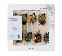Horae - Coffret infusions - Tisanes bio - Idée cadeau - 8 bouquets à infuser - 4x2 compositions florales - Fleurs de thé à offrir 2024