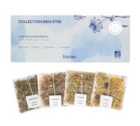 Horae - Coffret tisanes et infusions bio à offrir - Assortiment 4 tisanes bien-être - 32 sachets - Fabriqué en France - Idée cadeau femme