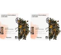 Horae - Infusion vrac bio de Fleurs des montagnes - Tisane de sauge, origan, cynorhodon, menthe poivrée - Composition florale à infuser - Tisane d'herboristes produite en France (Lot de 2)