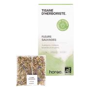 Horae - Tisane bio Fleurs sauvages 15 sachets - Aubépine, lavande, bruyère, mélisse et bleuet - Tisane d'herboristes produite en France