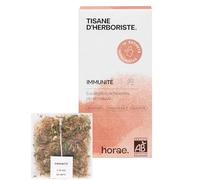 Horae - Tisane immunité bio 15 sachets - Infusion d'eucalyptus, échinacée, pin et mauve - Tisane bien-être pour renforcer vos défenses immunitaires - Tisane d'herboristes produite en France