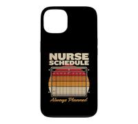Horaire d'infirmière Amusant Toujours planifié rétro Coque pour iPhone 13