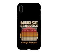 Horaire d'infirmière Amusant Toujours planifié rétro Coque pour iPhone XS Max