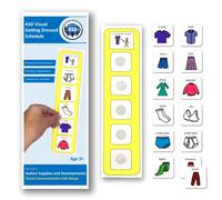 Horaire visuel pour s'habiller - Cartes horaires de routine pour s'habiller, enfants, tout-petits) (anglais)