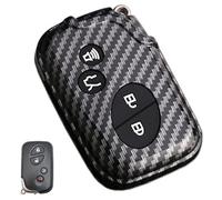 Horande ABS Carbon Fibre Protector Key Fob Cover Case fit for Lexus ES350 GS300 GS350 GS430 GS450h ISC IS250 IS350 LS460 LS600h Keyless Entry Key Fob HYQ14AAB 89904-50380 89904-30270 (Black)