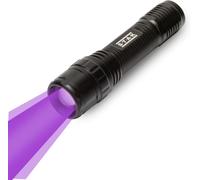 Horatio : Torche 3w Led+Uv.Fonction Zoom.En Aluminium,Noir