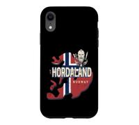 Hordaland Norvège Carte Province rétro Souvenir Vintage Coque pour iPhone XR