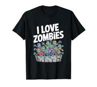 Horde de Morts-Vivants Graphique I Love Zombies T-Shirt Graphique avec Valeur