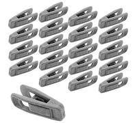 Hordion Lot de 20 Pinces à cintres en Velours Gris, Pinces Solides floquées pour Les Doigts, Les cintres en Feutre, Les Pantalons, Les Jupes et Les Pinces en Velours pour cintres Fins (Gris)