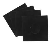 Hordion Lot de 20 pochettes pour disques vinyles de 25,4 cm, antistatiques, 110 g/m², pochettes intérieures en carton doublé en polyéthylène avec fenêtre transparente, noir
