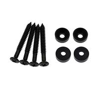 Hordion Lot de 4 vis de montage pour manche de guitare électrique, acoustique, basse, noir