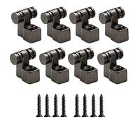 Hordion Lot de 8 guides d'arbre à cordes pour guitare électrique Stratocaster Tele avec vis de montage, noir