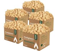 HORECA CANDLES Allume-Feu Naturel en Laine de Bois avec Cire - Lot de 500 Allume-Feux Écologiques pour Barbecue, Cheminée, Poêle à Bois et Brasero - Allumage Rapide, Longue Combustion, sans Odeur