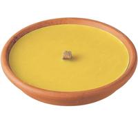 HORECA CANDLES Bougie parfumée à la citronnelle dans un pot en terre cuite - 8h de combustion - Bougie d'extérieur pour le jardin et le balcon