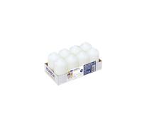 Horeca Candles - Bougies Colonne - Ivoire - Lot de 8 Bougies Décoratives - 4 x 9 cm - Durée de combustion 16 heures - Inodore - Cire de Paraffine