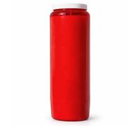 Horeca Candles - Bougies de prière et commémoratives de 9 jours - Lumières religieuses non parfumées dans un pot en plastique - Cire d'huile végétale à combustion propre - Utilisation en intérieur et