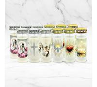 Horeca Candles - Bougies Funéraires avec Couvercle Protecteur - Durée 7 Jours - Lot de 12 Bougies Votives pour Cimetière et Tombe - Bougie Commémorative Sans Parfum pour Hommage & Commémoration