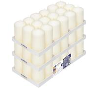 Horeca Candles - Bougies Piliers - Ivoire - Ø 6 x 12 cm - Lot de 54 Bougies Décoratives pour la Maison - Longue Durée 40 Heures - Cire Non Parfumées - Sans goutte - Sans fumée - Qualité RAL