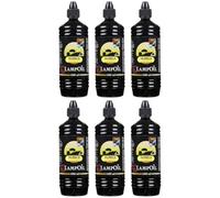 HORECA CANDLES Huile de Lampe - Lot de 6x1L Cire Liquide Sans Fumée ni Odeur, 99% Paraffine Pure. Intérieure | Extérieure | Religieuse, Combustible Sécurisé pour Lampes, Torches et Bougies d'Église