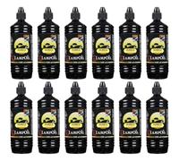 Horeca Candles Huile pour Lampes -12x1L Cire Liquide Sans Fumée ni Odeur, 99% Paraffine Pure, Utilisation Intérieure et Extérieure, Parfait pour Bougies, Torches et Lampes, Religieux et Domestique