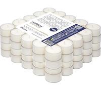 Horeca Candles - Lot de 100 Bougies Chauffe-Plat Blanches - Durée 8 Heures - Transparent - Paraffine non Parfumée - Pour Mariage, Décoration, Gastronomie