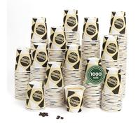 Horeca Collection MAXI PRODUCTS Lot de 1000 gobelets à café jetables en carton pour boissons chaudes et froides
