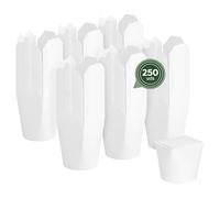 Horeca Collection MAXI PRODUCTS - Lot de 250 boîtes à nouilles - 500 ml - Take Away Asia - Asia Food - Boîte en carton - Boîtes en carton blanc - Aliments à emporter - Prêt à l'emploi