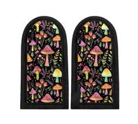 Horeset Housse de poignée de poêle en fonte avec motif champignon antidérapant pour cuisine résistante à la chaleur