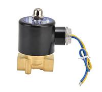 Horett 2W 040 10 Électrovanne électrique en Laiton Électrovanne en Laiton électrique G3 8 Po Diaphragme Plat à Action Directe Normalement fermé avec Port G3 8 Po (DC12V)
